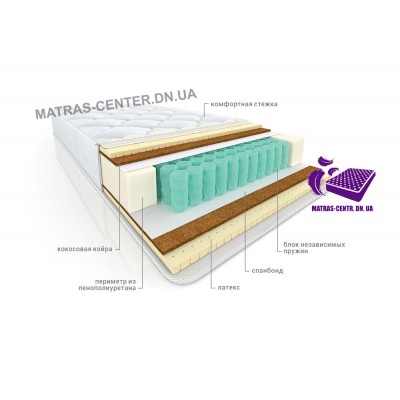 Матрас ортопедический 80x190 Vega Комфорт Кокос Латекс