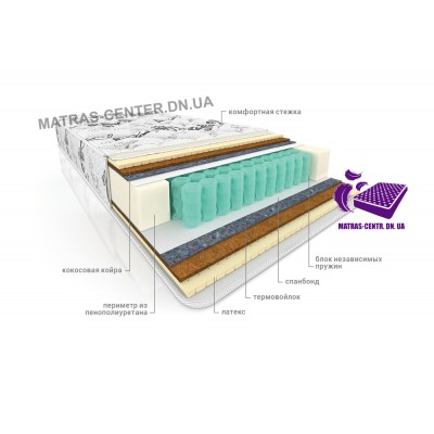 Матрас ортопедический 80x190 Vega Комфорт Магнат Латекс
